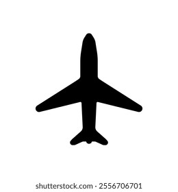 Airplane aviation flat icon for apps, logos, and websites. Vector illustration of flight jet and aircraft transport symbol.






