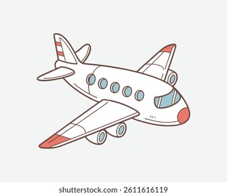 Airplane aviation flat icon for apps and websites