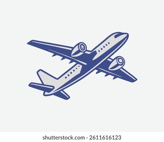 Airplane aviation flat icon for apps and websites