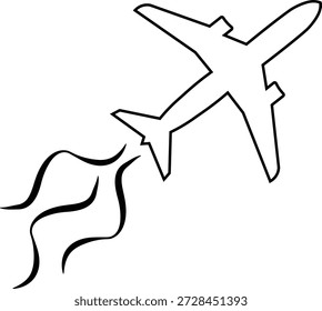  Icono plano de aviación de avión para App, logotipo y Sitio web. Signo y símbolo del avión. Símbolo de transporte de vuelo sobre fondo blanco. 