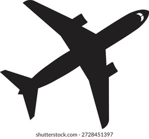  Airplane aviation flat icon for apps, logo and website. Airplane sign and symbol. Flight transport symbol on white background. 
