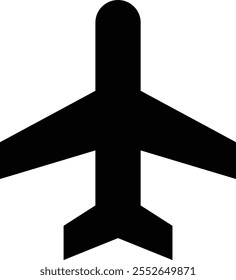 Airplane aviation icon in flat. vector for apps or websites Flight transport symbol Travel Abstract neon airplane forces animation flying plane arrivals isolated on transparent background