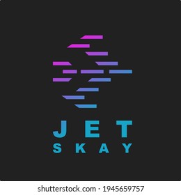 Airplane Aviator Logo Design Vector