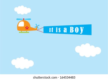 airplane baby boy announcement
