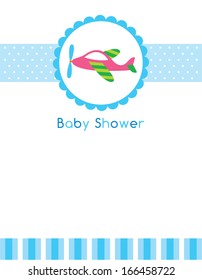 airplane baby shower card