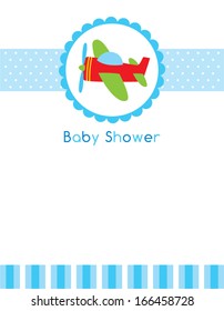 airplane baby shower card