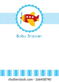 airplane baby shower card