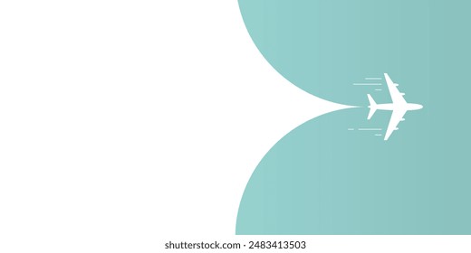 airplane background concept template to design poster logo brand design vector