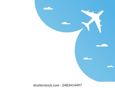 airplane background concept template to design poster logo brand design vector