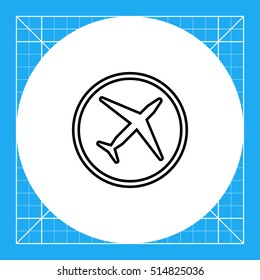 Airplane badge