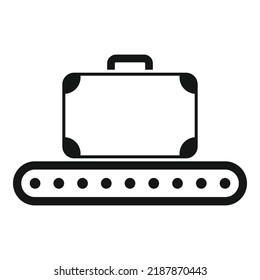 Airplane baggage icon simple vector. Plane travel. Air seat
