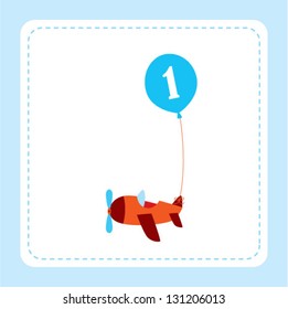 airplane with balloon
