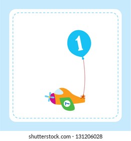 airplane with balloon