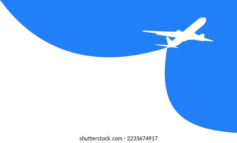 airplane banner with empty space. vector