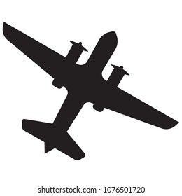 Airplane Black Icon