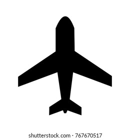 Airplane Black icon 