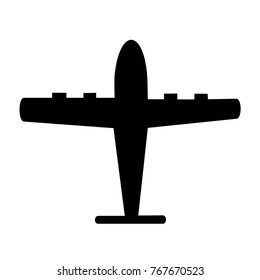 Airplane Black icon 