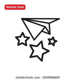 airplane black isolated vector png icon