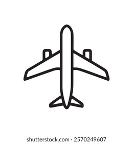A airplane black and white drawing