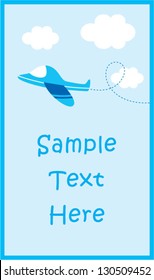 airplane blue tag