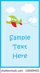 airplane blue tag