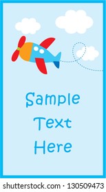airplane blue tag