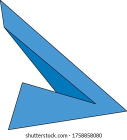 Airplane with with blue wings.it will be a good logo for you.
