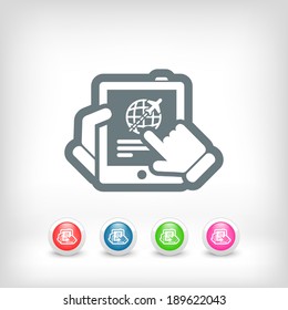 Airplane booking icon