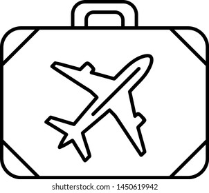 Airplane Briefcase icon for your project
