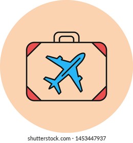 Airplane Briefcase icon for your project

