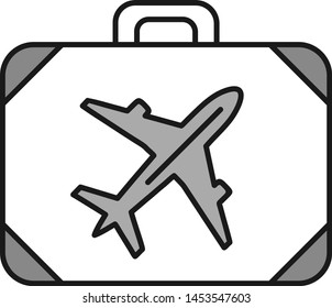 Airplane Briefcase icon for your project
