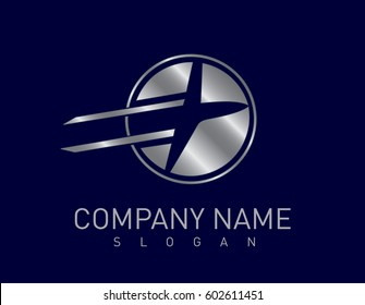 airplane business design blue background