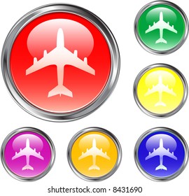 Airplane Buttons Stock Vector (Royalty Free) 8431690 | Shutterstock