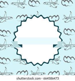 airplane card template