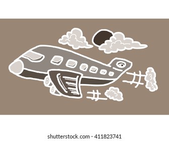 Airplane cartoon