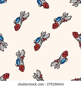 airplane , cartoon seamless pattern background