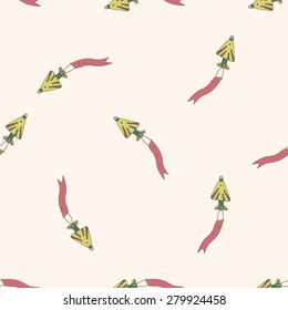 airplane , cartoon seamless pattern background