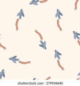airplane , cartoon seamless pattern background