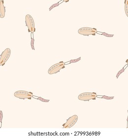 airplane , cartoon seamless pattern background