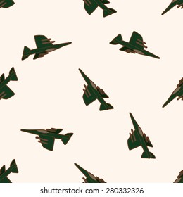 airplane , cartoon seamless pattern background