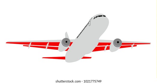 Airplane cartoon vector illustration