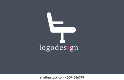 Airplane Chair vector logo design
