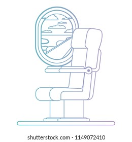 airplane chair with window
