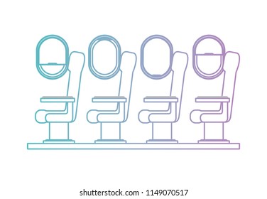 airplane chairs with windows