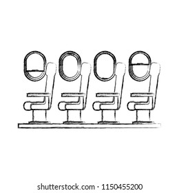 airplane chairs with windows