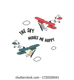 airplane cloud sky text line tee illustration art vector