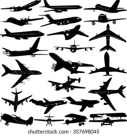 airplane collection 3 - vector