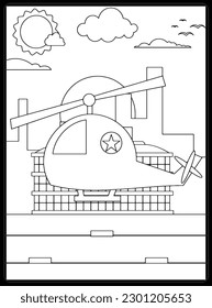 Airplane Coloring Pages for kids