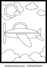 Airplane Coloring Pages for kids