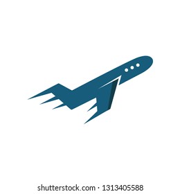 Airplane commercial business illustration